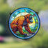 Orangutan Stained Glass Effect Suncatcher